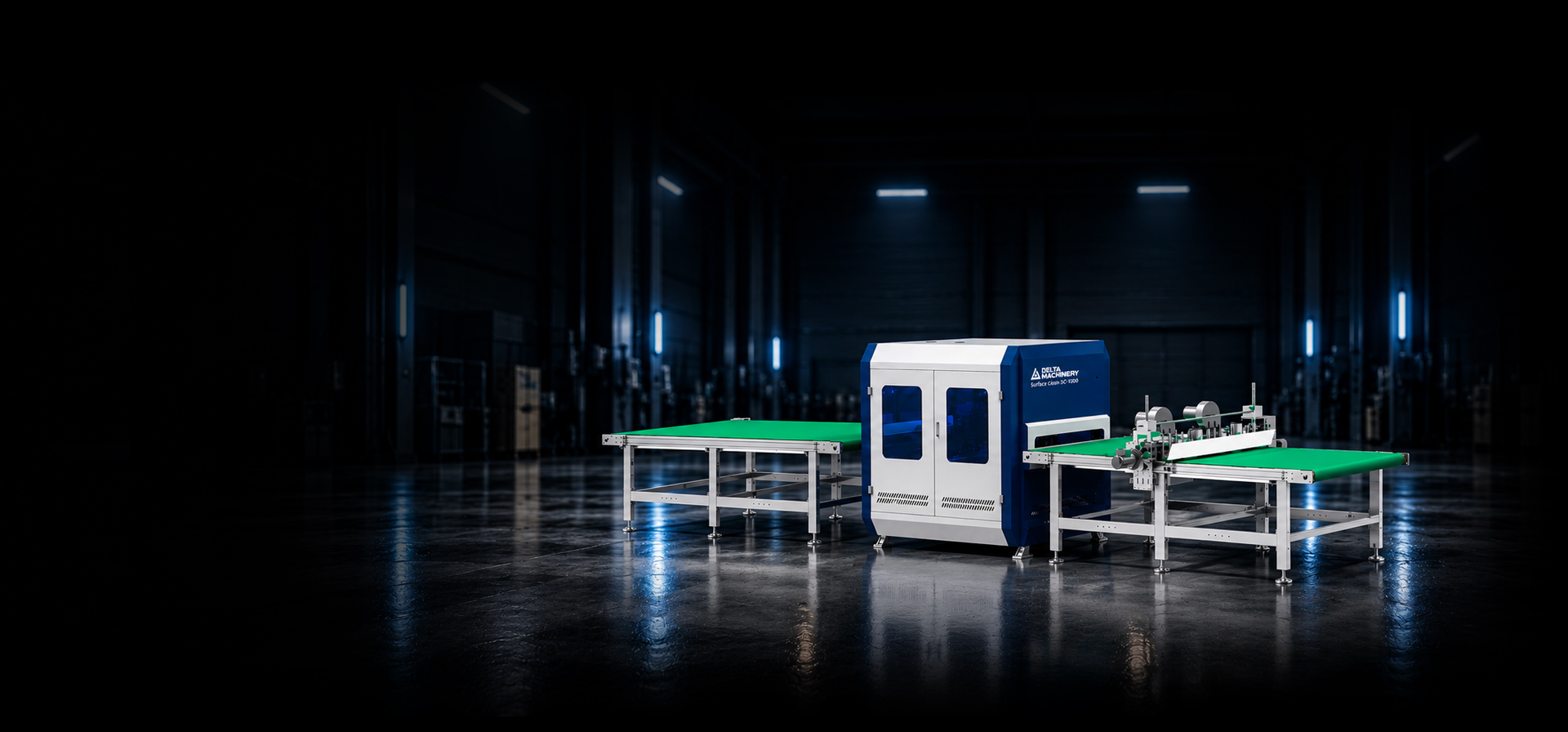 Станок для очистки плитных материалов DELTAMACHINERY SURFACE CLEAN SC-1300 главное фото