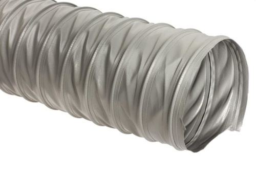 Промышленный аспирационный шланг DELTA TOOLS (гибкий рукав) Vinil d 180 мм (серый)