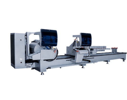 Автоматическая двухголовая пила с ЧПУ DELTAMACHINERY Alumax DM 500х4500 (с внутренним и внешним наклоном голов)
